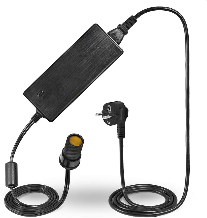 LEICKE KFZ Netzteil Stromwandler Gleichrichter 120W | TÜV |12V 10A AC DC mit Zigarettenanzünderbuchs