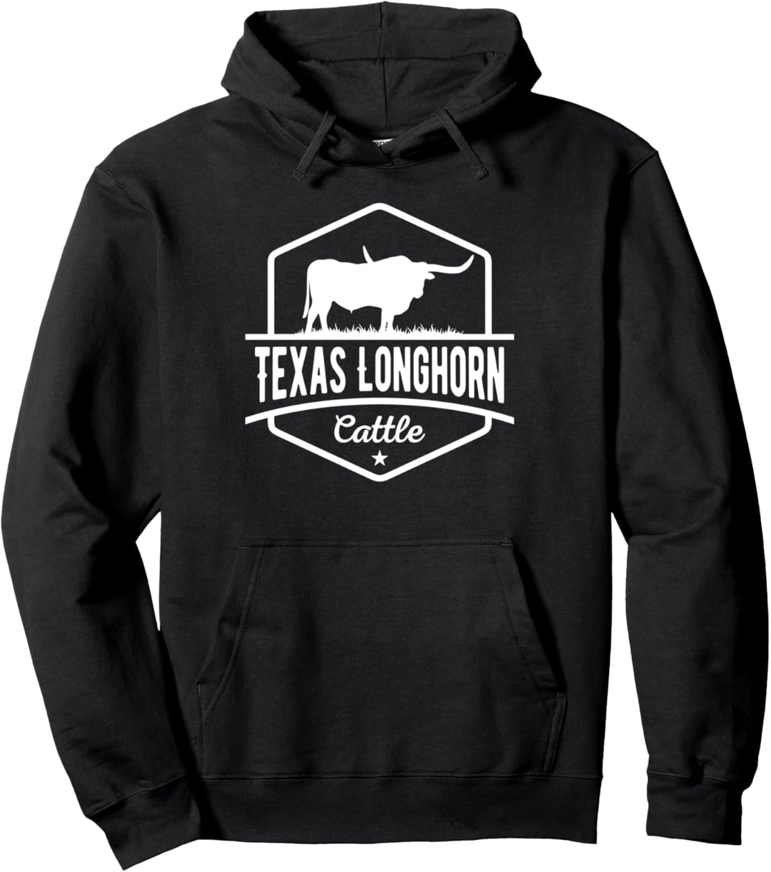 Texas Longhorn Rinder - Longhorn Kuh für Rinderbauer Pullover Hoodie