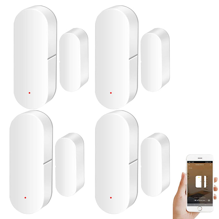 Tür-Fenster-Sensor:Smart Tuya Türsensor Kostenlose App Echtzeit-Benachrichtigungen,Wireless WiFi Fen
