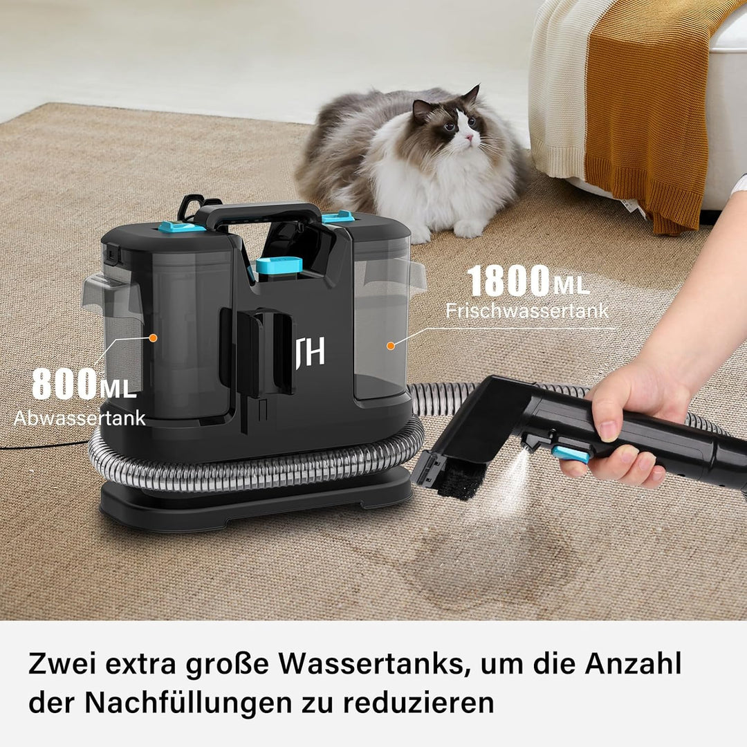 Waschsauger Teppichreiniger, Polsterreiniger Gerät und Nassauger – Kompakter Teppichreiniger und Tex