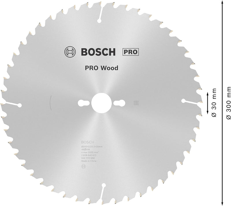 Bosch Accessories Bosch Professional 1x Kreissägeblatt Optiline Wood (Sägeblatt für Holz, Ø 300 x 30