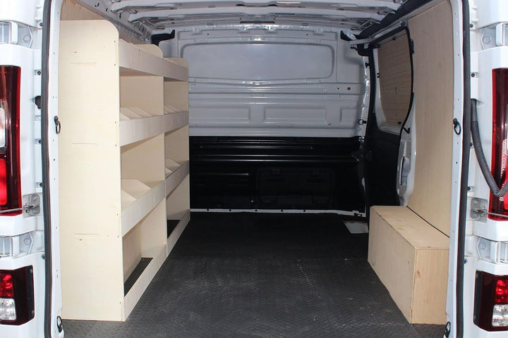 Vanify - Kompatibel mit Renault TRAFIC L2 2015+ Fahrzeugeinrichtung Fahrzeugregale, komplette Fahrer