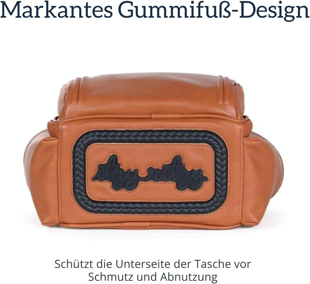 Itzy Ritzy Wickeltasche Mini Plus – Wickelrucksack klein für Mama & Papa, Baby Bag mit 10 Fächern, i