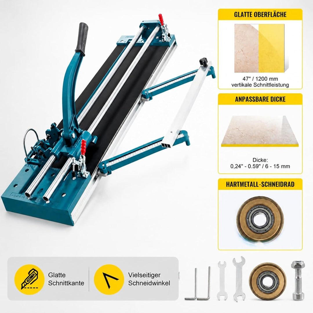 Manueller Fliesenschneider mit Aluminiumrahmen für Boden und Wandfliesen
