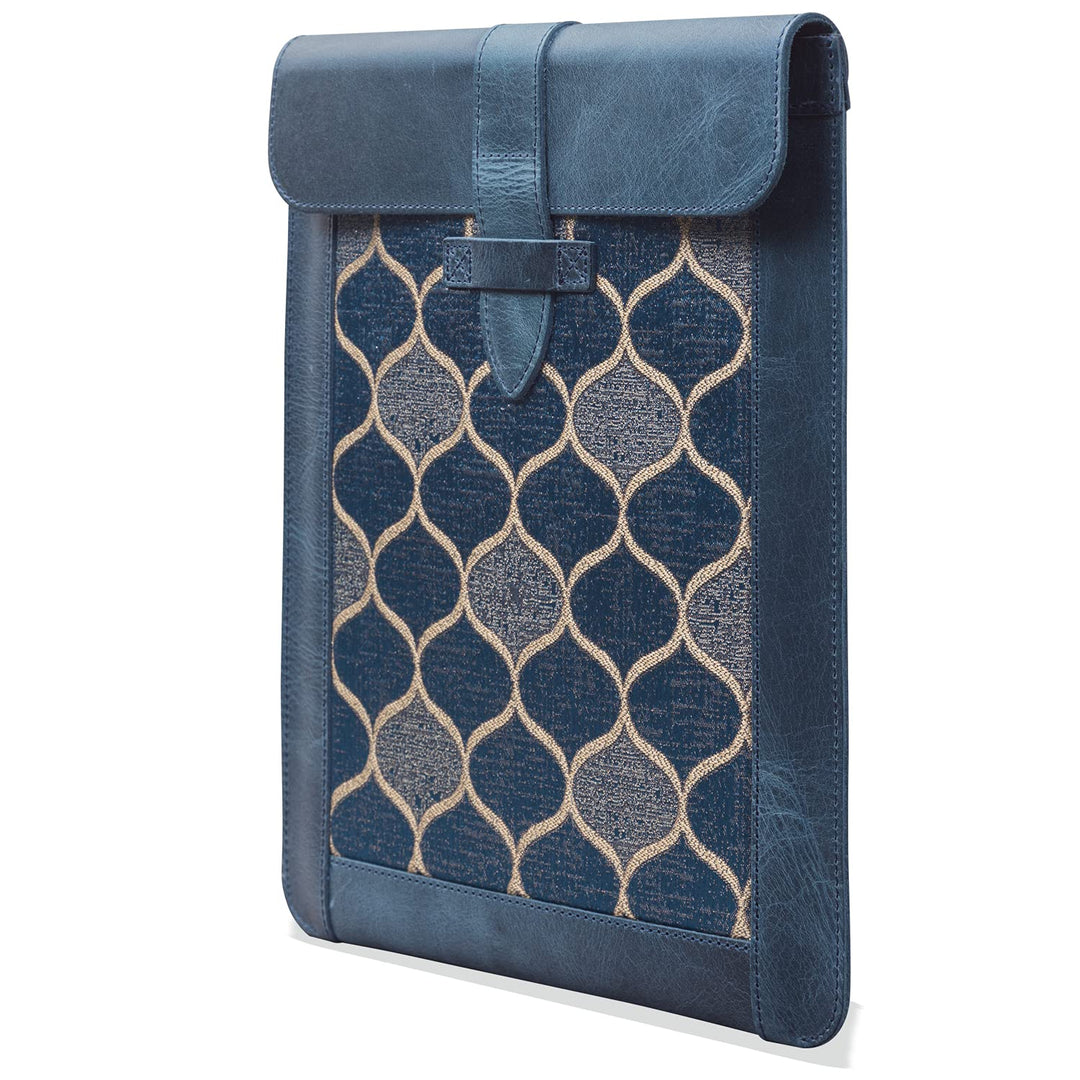 LONDO Echtleder-Ärmeltasche für Ipad - Small Blau Small, Blau Small