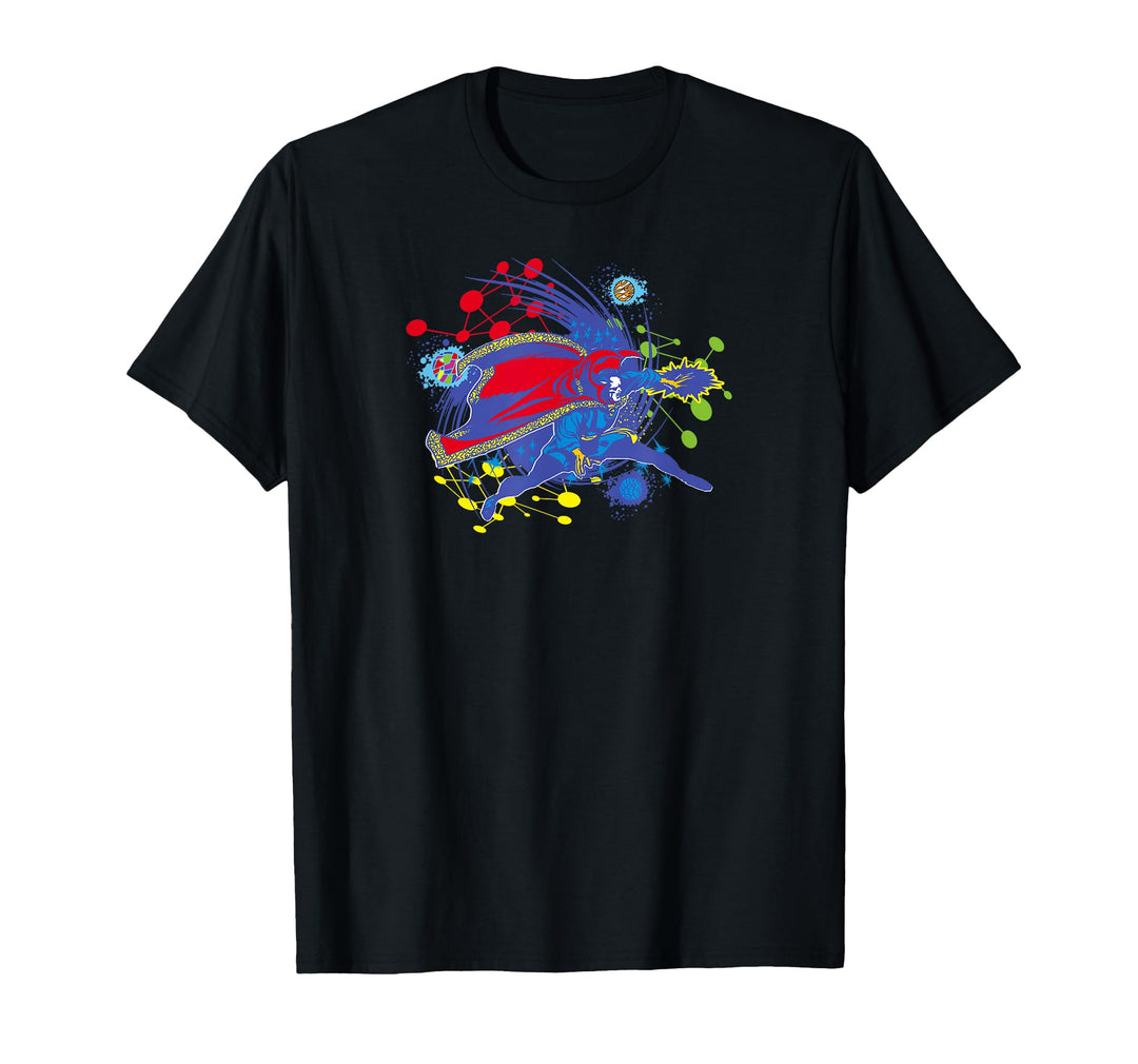 Women's Marvel Doctor Strange Planets Graphic T-Shirt Medium Black