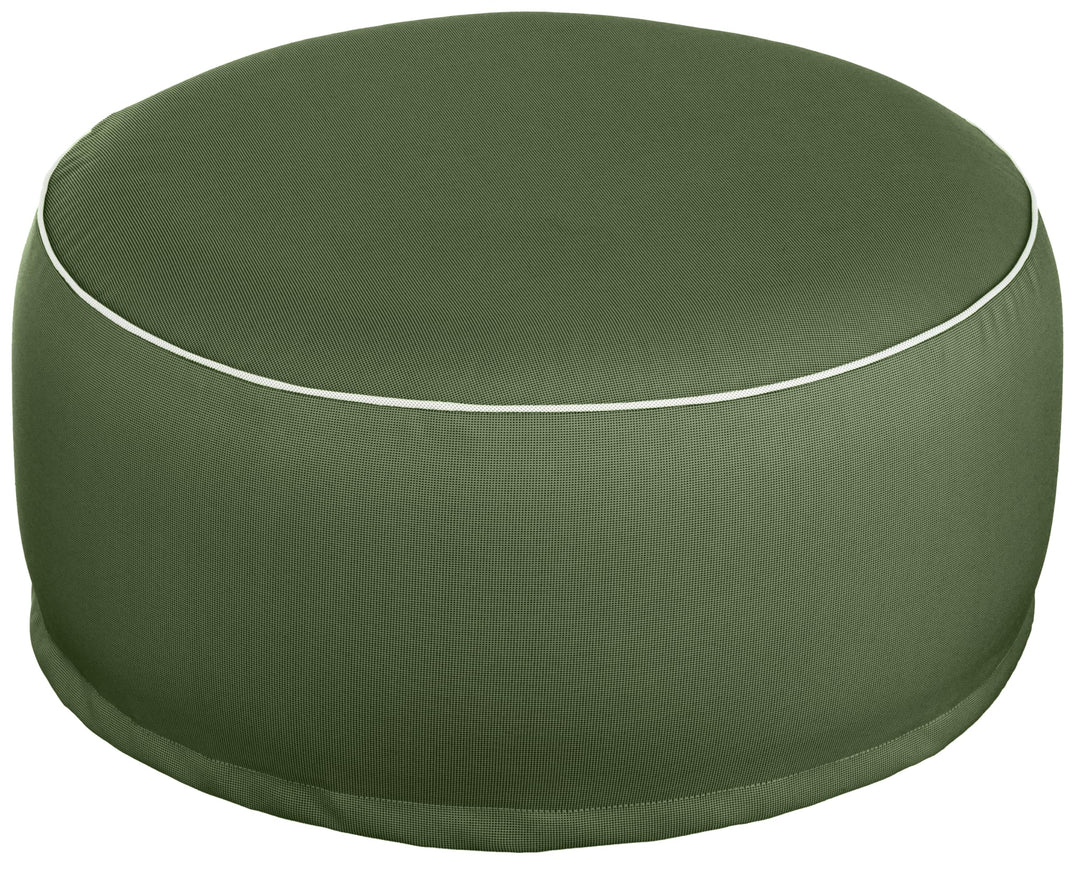 Brandsseller Outdoor Sitzhocker aufblasbar – Pouf Ø 55 x 25 cm – wasserabweisender Sitzsack für Gart