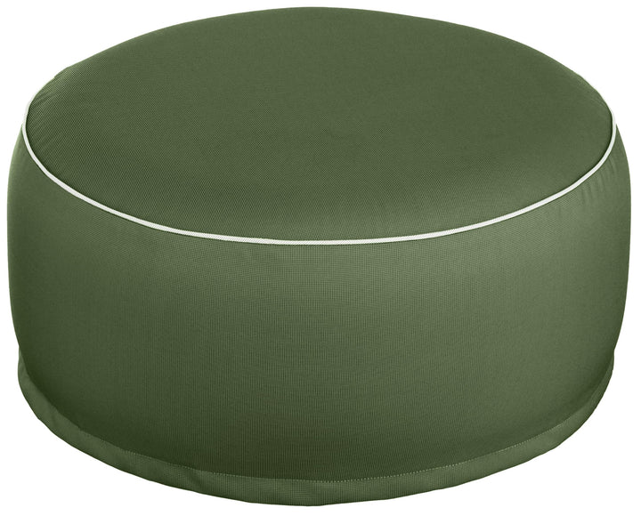 Brandsseller Outdoor Sitzhocker aufblasbar – Pouf Ø 55 x 25 cm – wasserabweisender Sitzsack für Gart