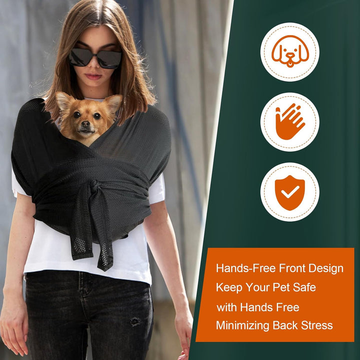 Hundetragetasche,Freisprech Hundetasche,Vordere Hundetasche für Kleine Hunde,Katzentasche,Doppeltes