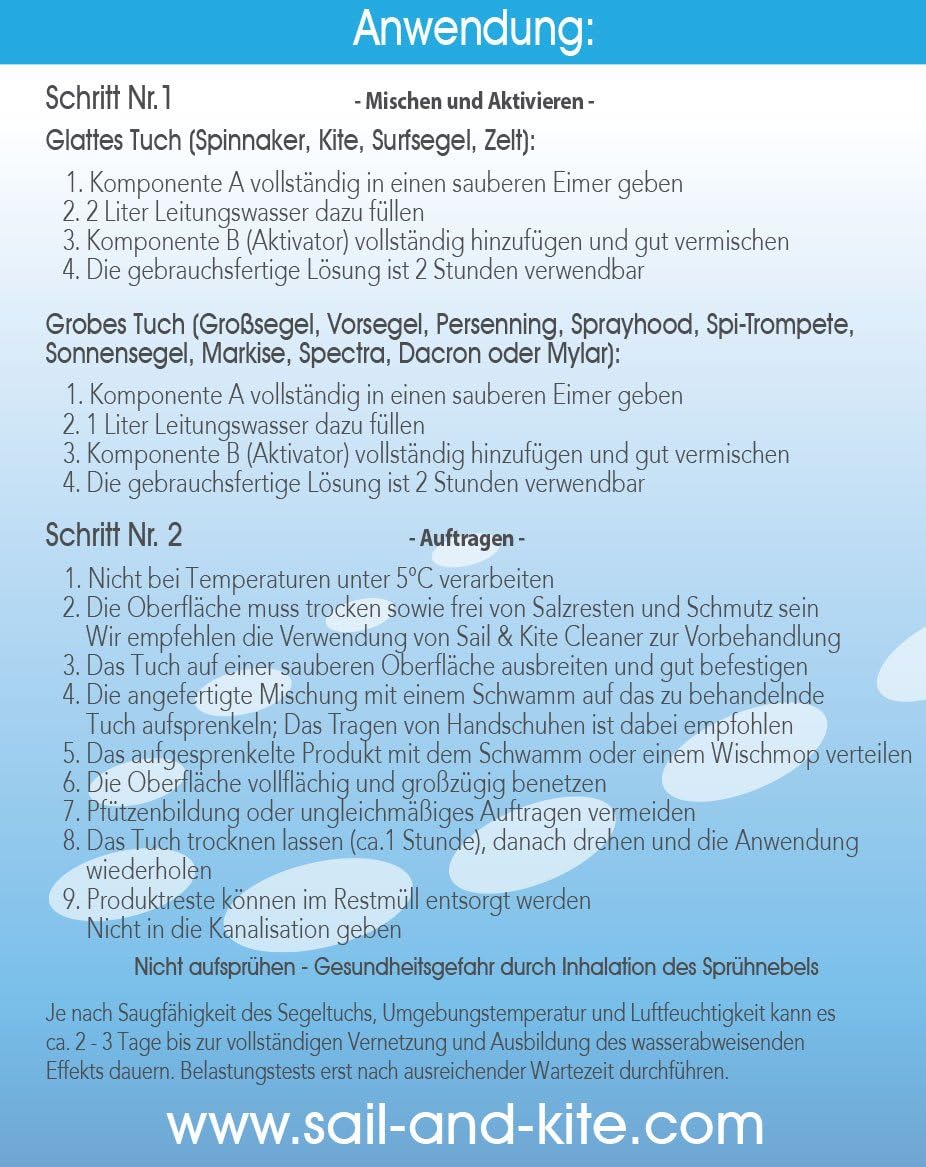 Sail & Kite Coating | Glatte Segel | Bessere Performance | Längere Lebensdauer | Segelbeschichtung m