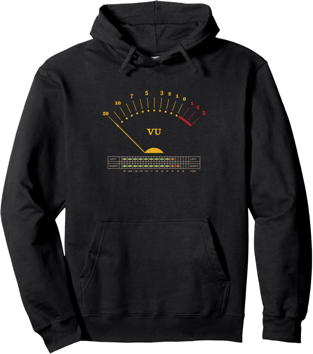 Vinyl Plattenspieler VU Meter DJ Schallplatte Pullover Hoodie
