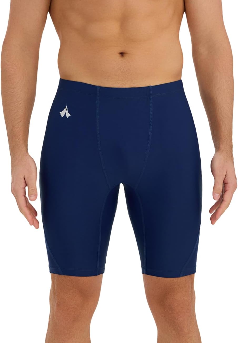 Herren Jammer Badehose Schnelltrocknende Schwimmhose mit V-Schnitt Training Wettkampf Badeanzug Dunk