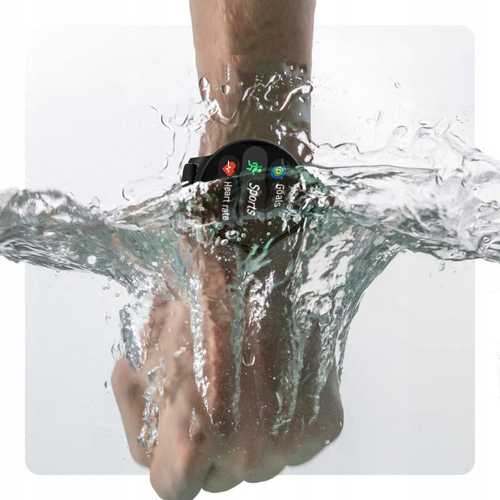FOREVER Smartwatch SB-330 Schwarz Damen Herren Fitness Tracker wasserdicht Deutches menu Smart Watch