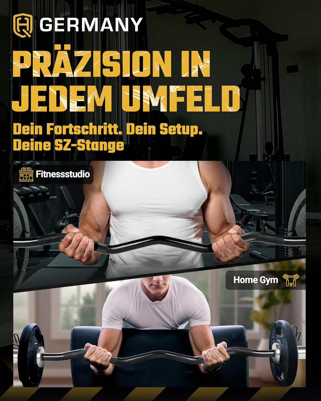 HQ Germany® Performance SZ Stange 50mm | 130cm, 10kg Stange (ohne