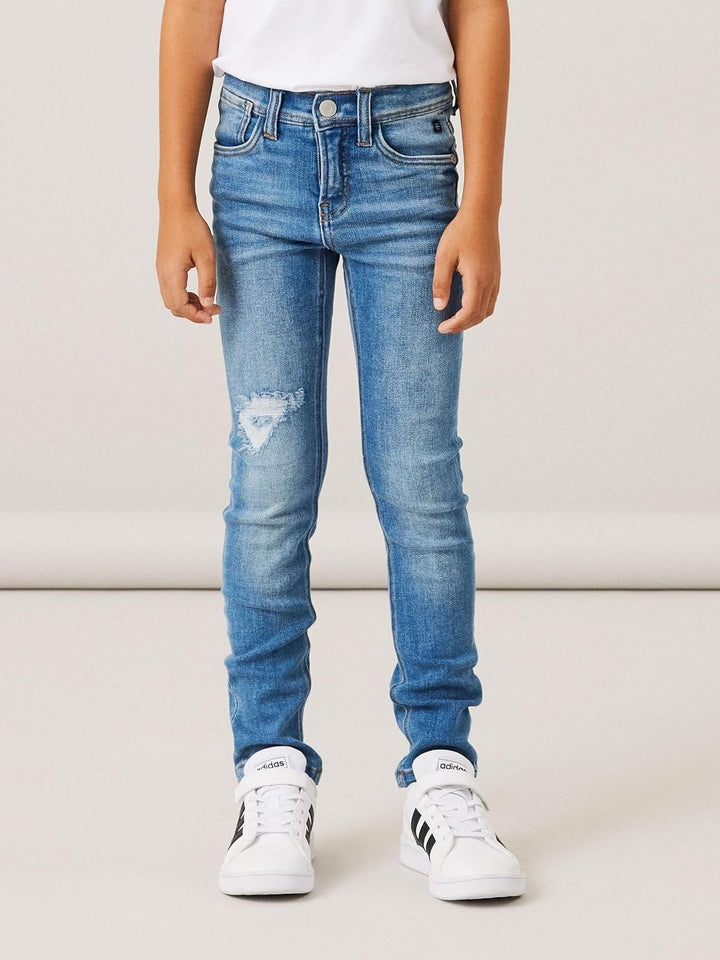 NAME IT Boy Jeans X-Slim Fit 140 Medium Blue Denim, 140 Medium Blue Denim