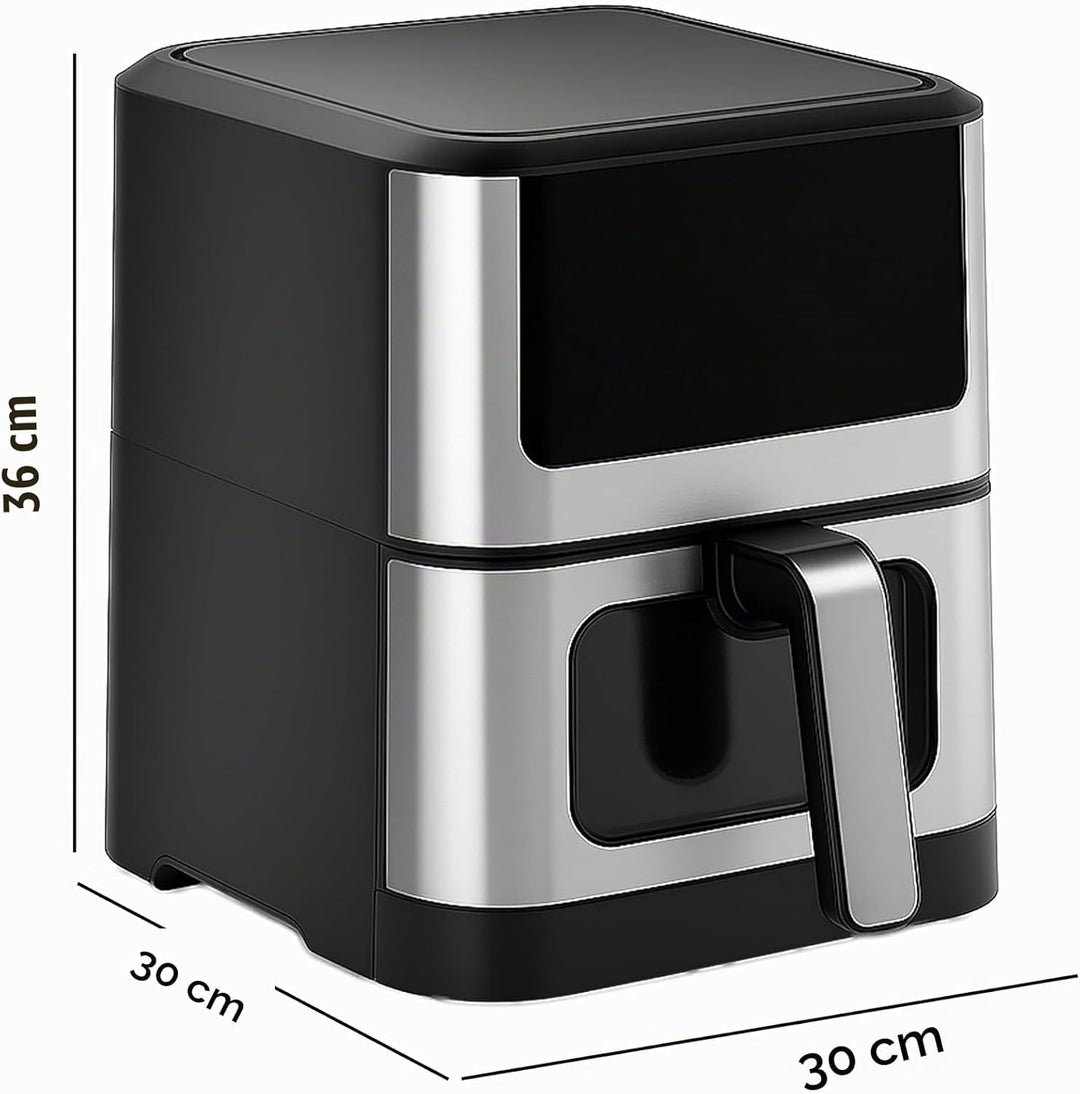 Retoo Heissluftfritteuse 8L XXL Airfryer 1800W, 14 Programme Bis Max 200 °C, Fritteuse Ohne Öl Mit S