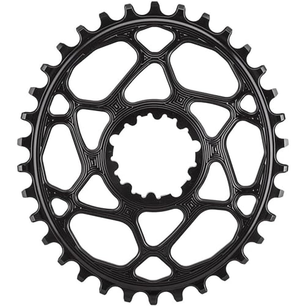 ABSOLUTE BLACK SRAM Boost148 Traktionsplatte, oval, für direkte Montage Schwarz/3 mm versetzt 32T, S