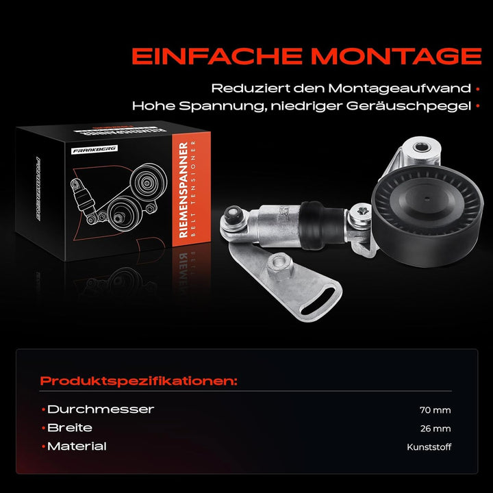 Frankberg Spannrolle Riemenspanner Kompatibel für X5 E53 Rang e Rove r III LM 4.4L 4.6L M62 Benzin 2