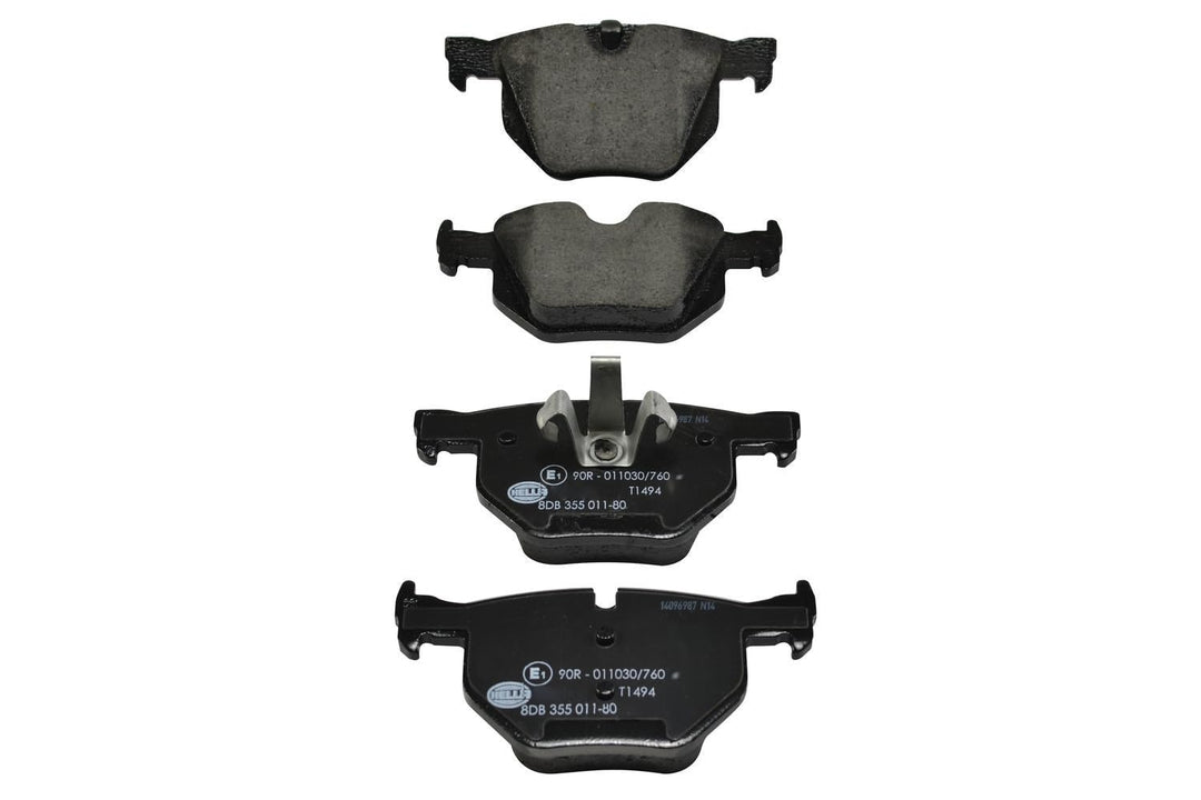 HELLA PAGID 8DB 355 011-801 Bremsbelagsatz - T1494 - Dicke/Stärke: 17.3mm - Bremssystem: Teves - für
