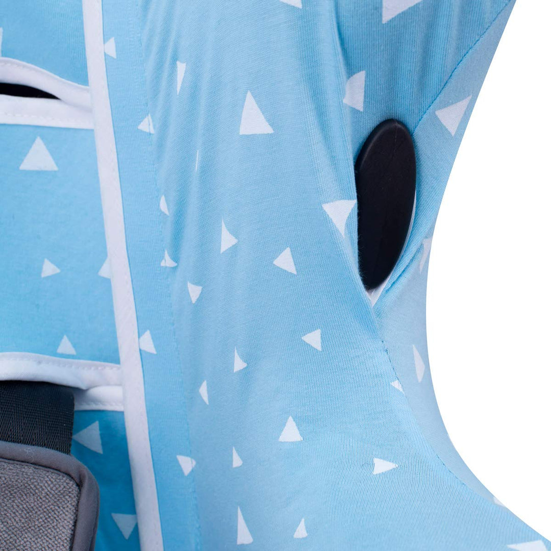 JYOKO Kids Bezug kompatibel mit Bébé Confort Iseos Neo (Blue Sparkles), BLUE SPARKLES