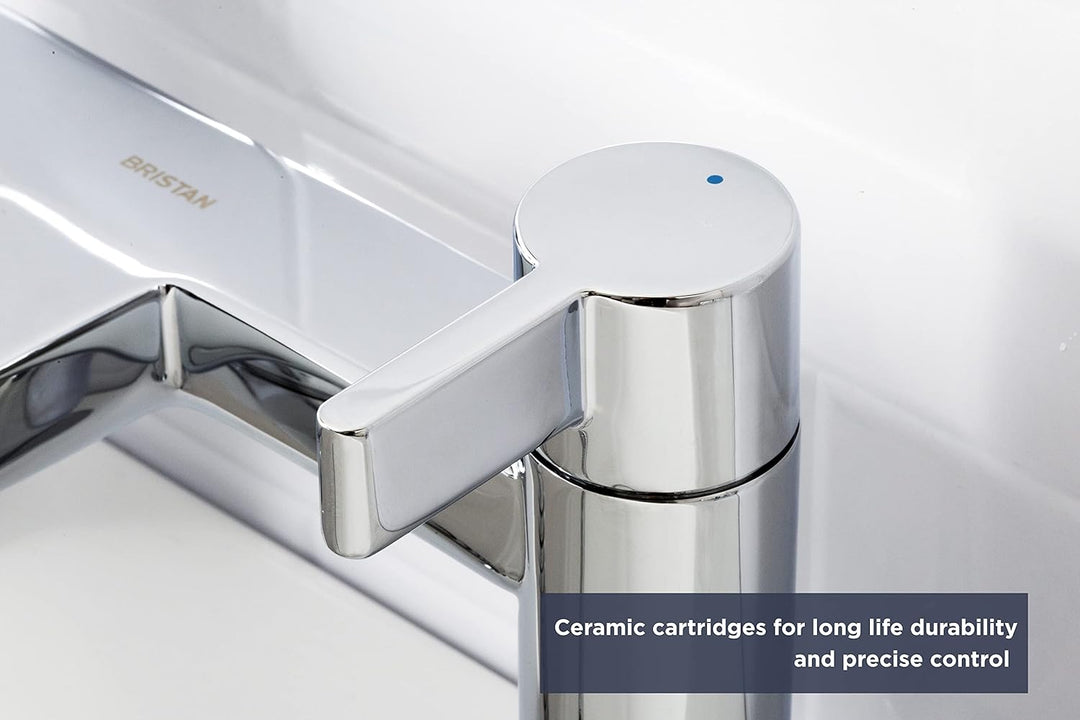 Bristan Waschbeckenarmatur, Messing, chrome, Bath Filler, Bath Filler