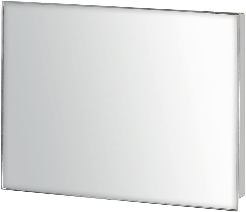 WENKO Schlüsselkasten Spiegel 20 x 15 cm - Schlüsselschrank, Spiegel-Magnettafel mit 7 Haken, Gehärt