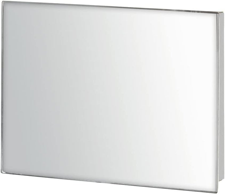 WENKO Schlüsselkasten Spiegel 20 x 15 cm - Schlüsselschrank, Spiegel-Magnettafel mit 7 Haken, Gehärt