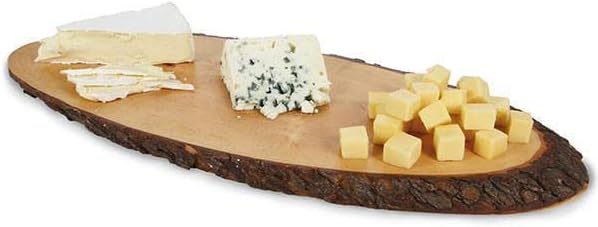 BOSKA Rindenbrett Eschenholz M/für das präsentieren von Käse und Snacks / 42,5 cm/Holz/Braun 45 x 20