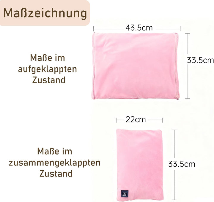 Handwärmer Elektrisch, Beheizbare Handschuhe mit 10000mAh Akku, Taschenwärmer wiederverwendbar 3 Hei