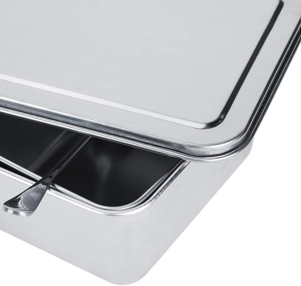 Gewürzgläser Set, 1 Satz Edelstahl Gewürzbox DREI Gitternetze, 135 x 107 x 56 mm Gewürzgläser, Küche