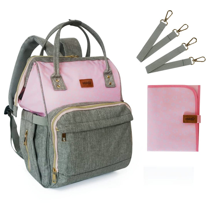 Wasserdichte Tasche für Kinderwagen, mit tragbarer Wickelunterlage, multifunktionaler Rucksack für K