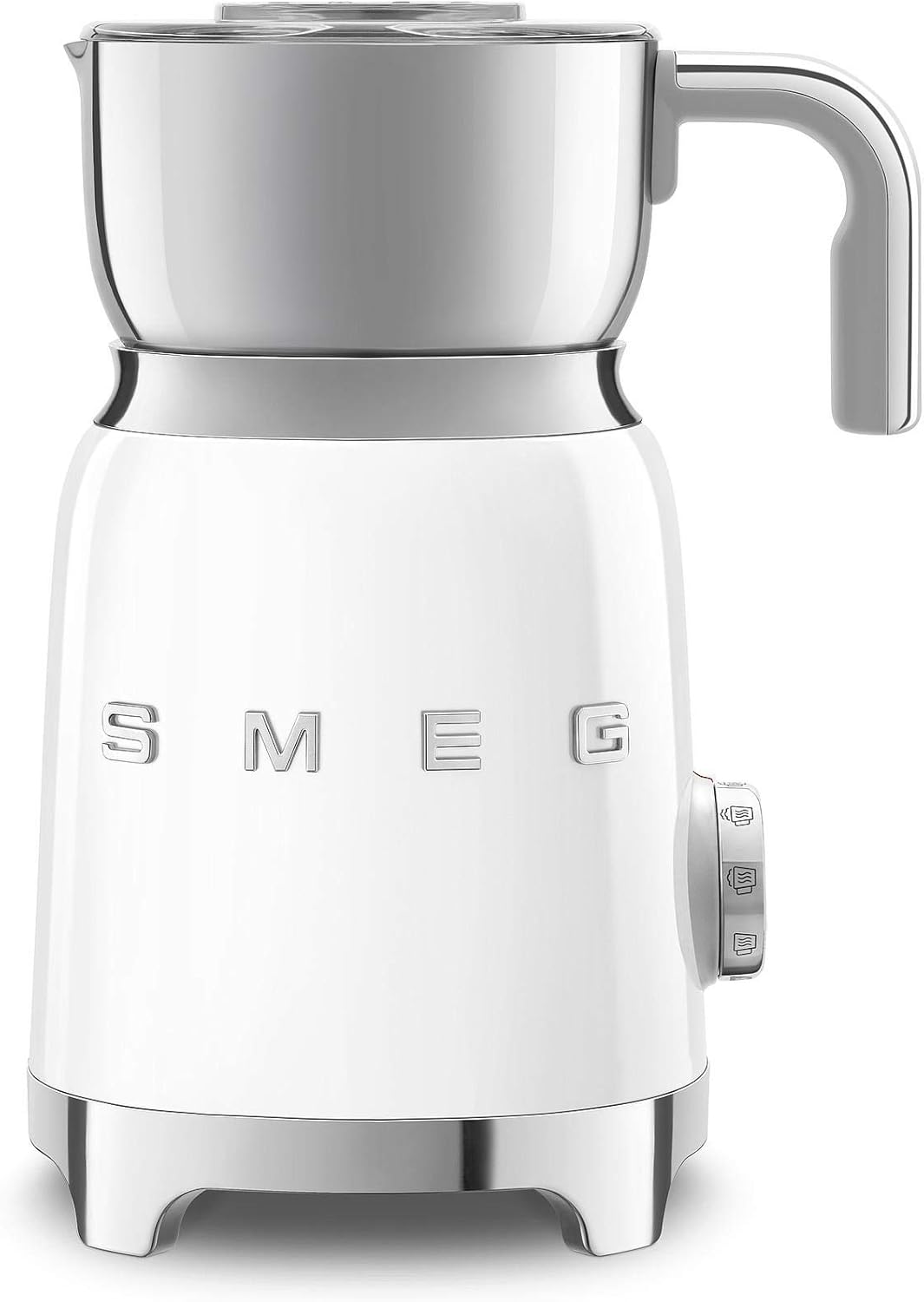 Smeg MFF01WHEU, 600, Aluminium, weiss Milchaufschäumer 2318 Jahre vor Ort Garantie
