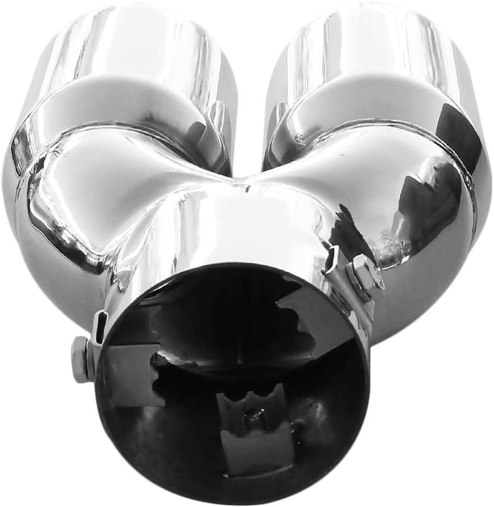 Doppel Auspuffblende Endrohr Endstuck Auspuff Blende Schalldampf Sportauspuff Universell Schalldampf