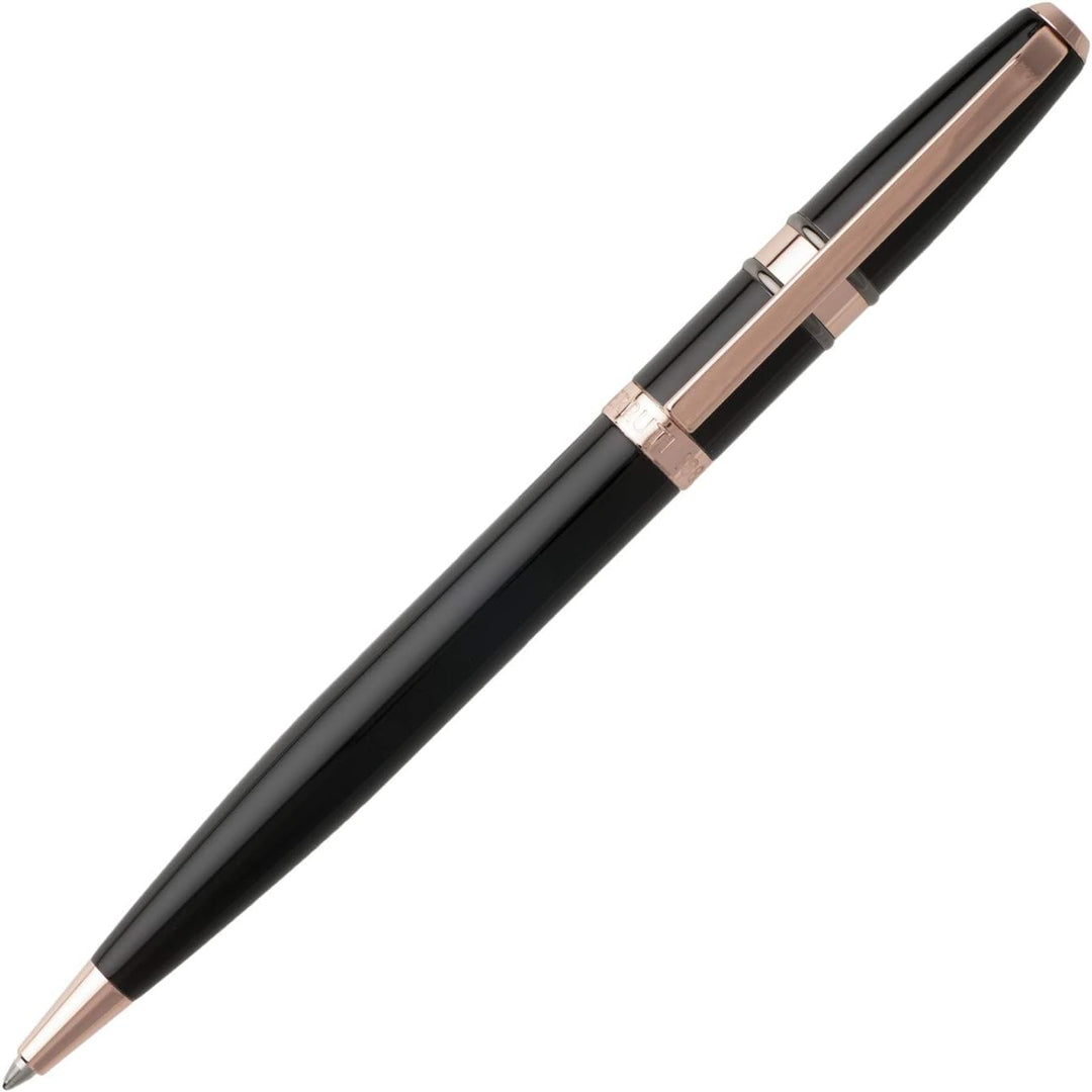 Cerruti Kugelschreiber Madison Black in der Farbe Rose Gold mit blauer Mine, NSH8764A