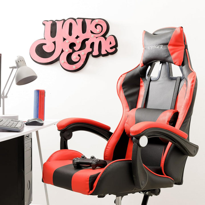 Baroni Home Gaming-Stuhl, ergonomischer Bürostuhl, gepolstert Gaming Sessel mit bequemer, Verstellba