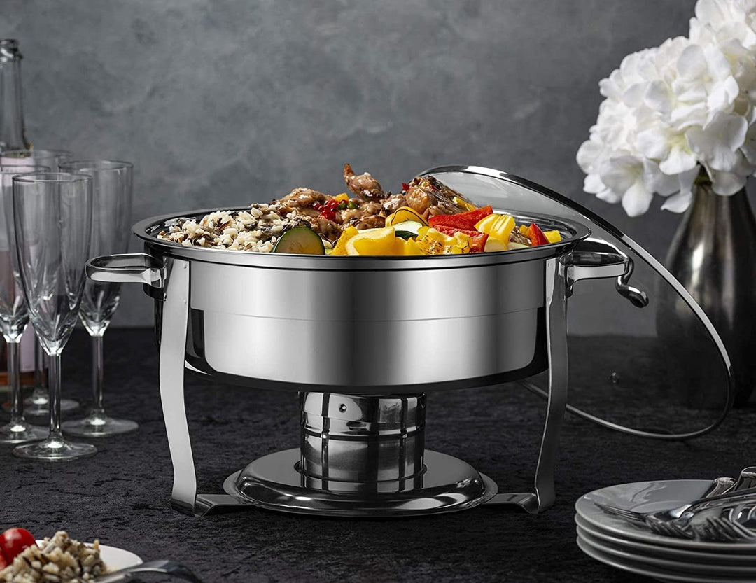 Brennpastenbehälter Edelstahl 2 Stück, Brennpaste Behälter für Fondue Speisewärmer oder Chafing Dish