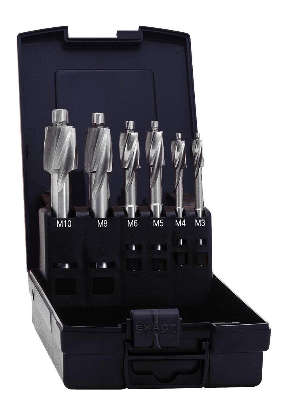 Exact Flachsenker Set für Durchgangsloch-fein, M3/M4/M5/M6/M8/M10/M12, HSS, DIN373