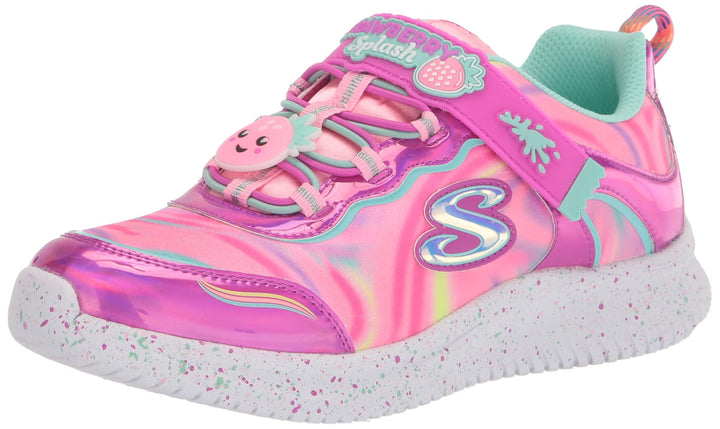 Skechers Unisex Kinder Jumpsters Sweet Kickz Sneaker 33 EU Strawberry Splash Synthetic Multi Mesh, 3