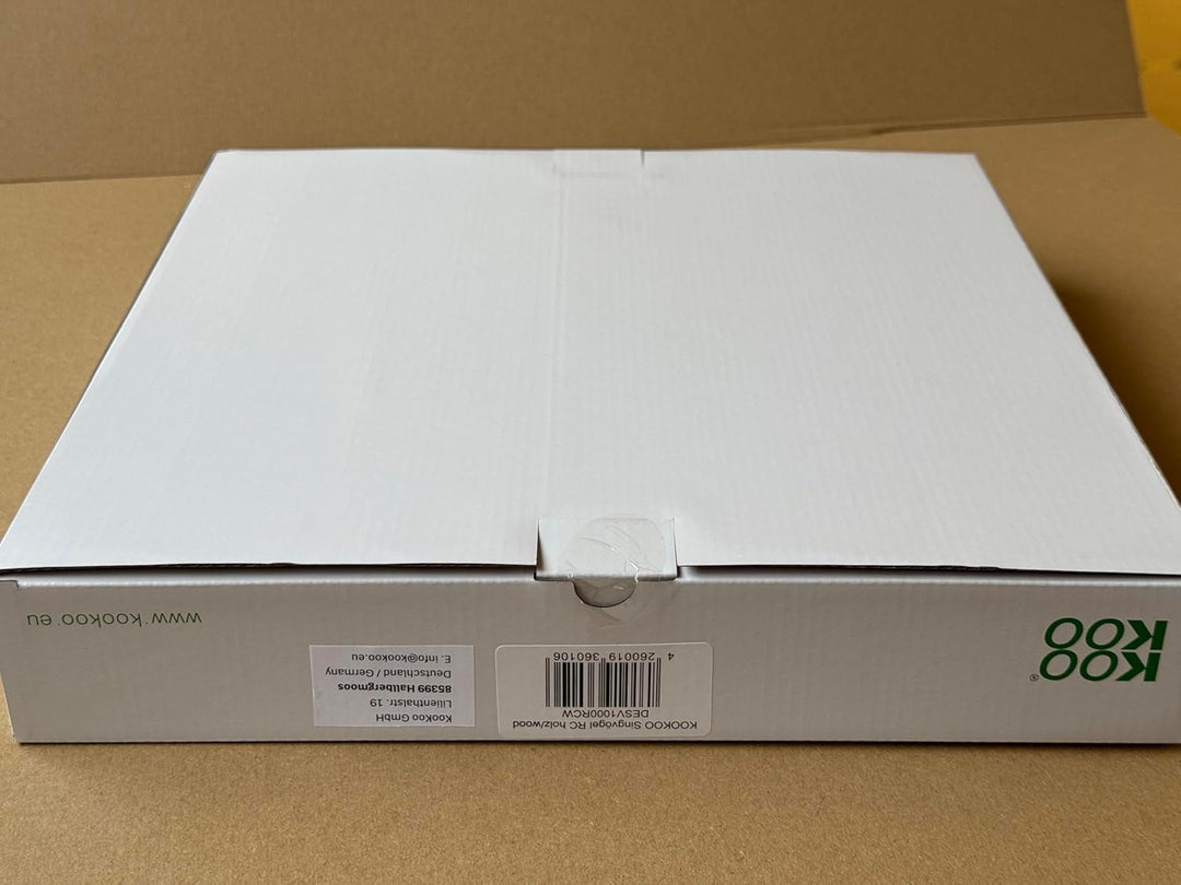 KOOKOO Singvögel Holz, Die Singende Vogeluhr, mit 12 heimischen Singvögeln und echten, natürlichen V