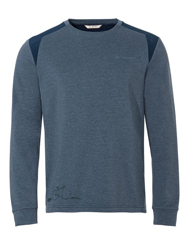 VAUDE Herren Men's Cyclist Sweater Sweatshirt S Dark Sea Uni, S Dark Sea Uni