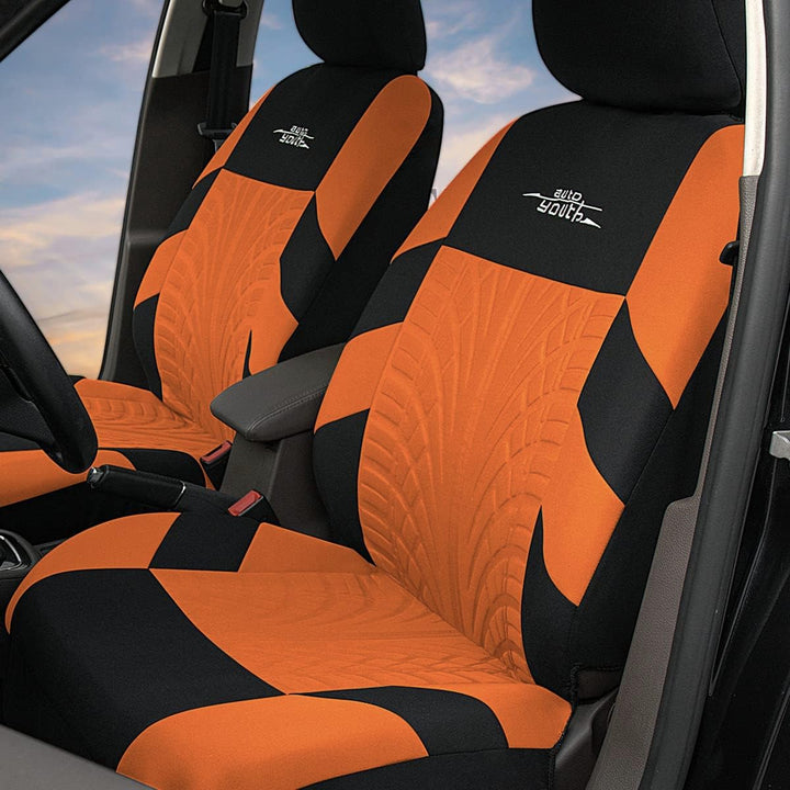 AUTOYOUTH Autositzbezüge Universal Fit Komplettset Autositzschoner Reifenschienen Autositzzubehör 4