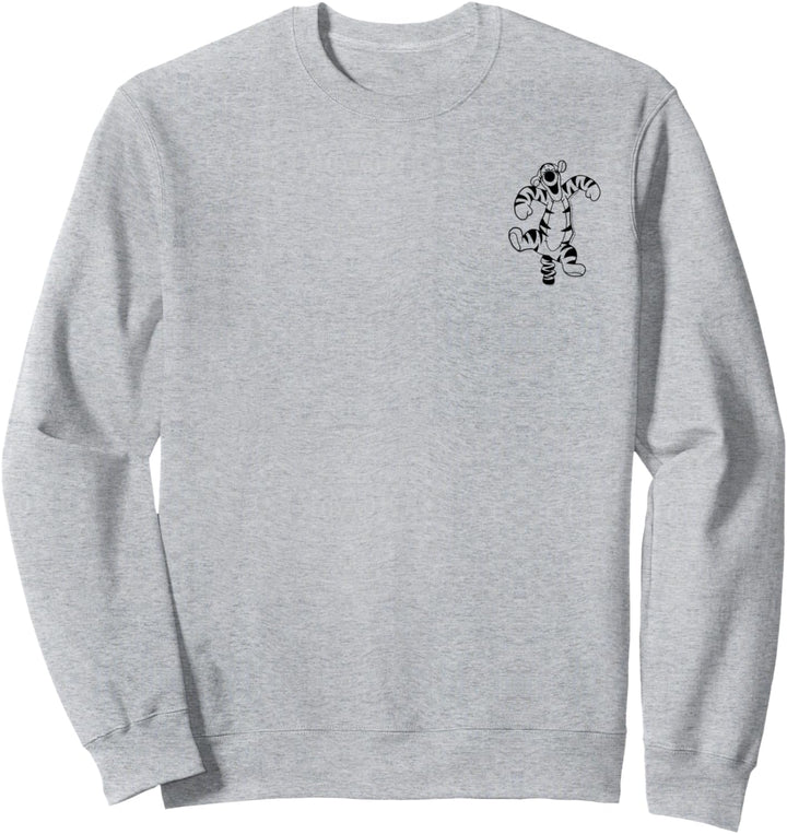Disney Winnie The Pooh Tigger Simple Left Chest Sweatshirt