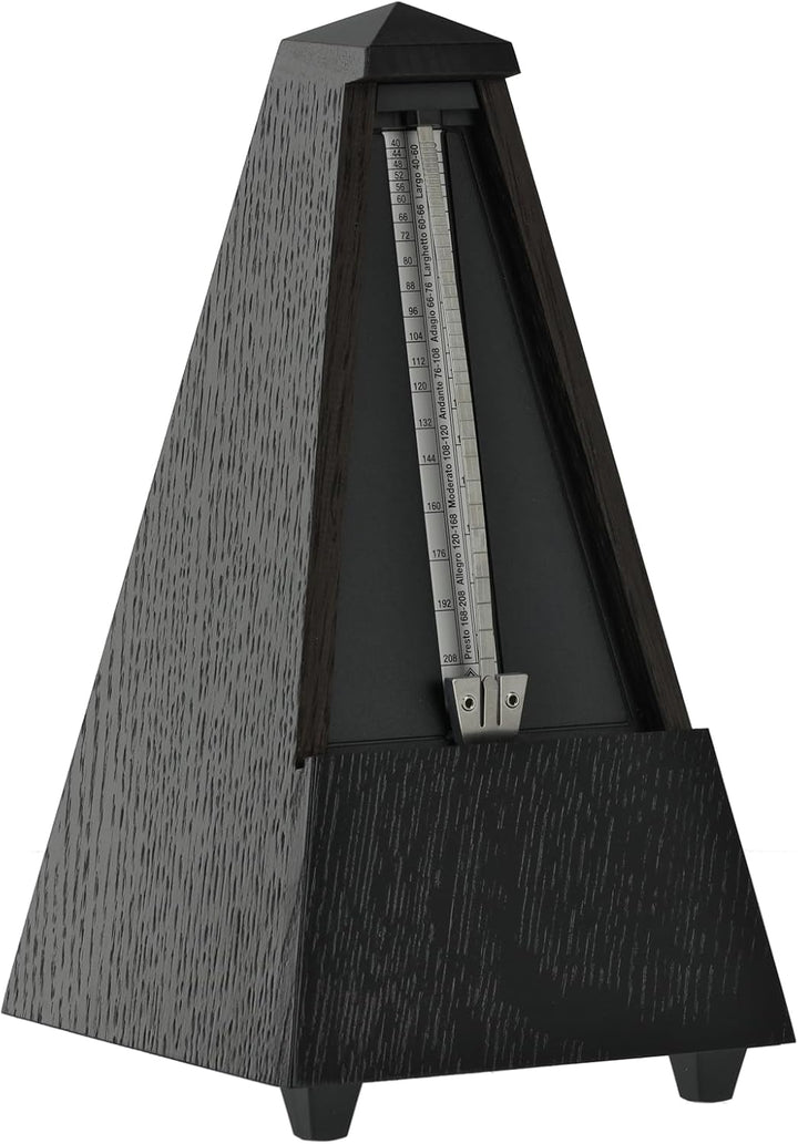 Wittner Metronom 809 Holzgehäuse ohne Glocke Taktell Pyramidenform Eiche schwarz matt, schwarz matt