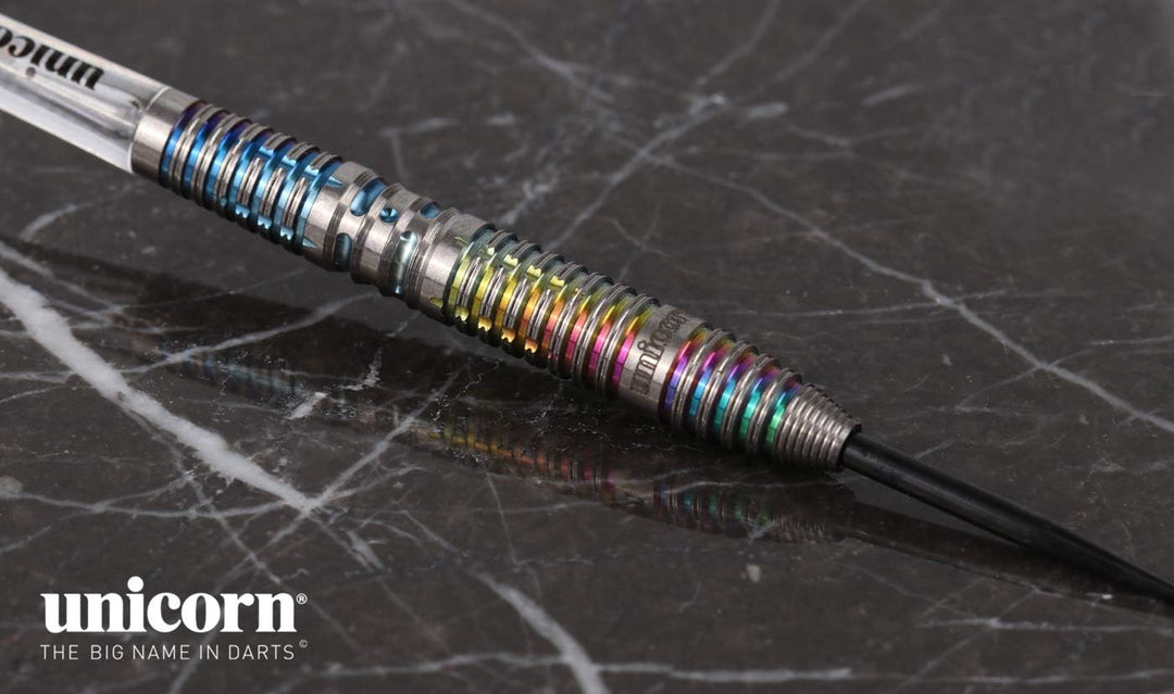 Unicorn Jeffrey De Zwaan Code 90% Wolfram Dartpfeil mit Stahlspitze 25 Gr., 25 Gr.
