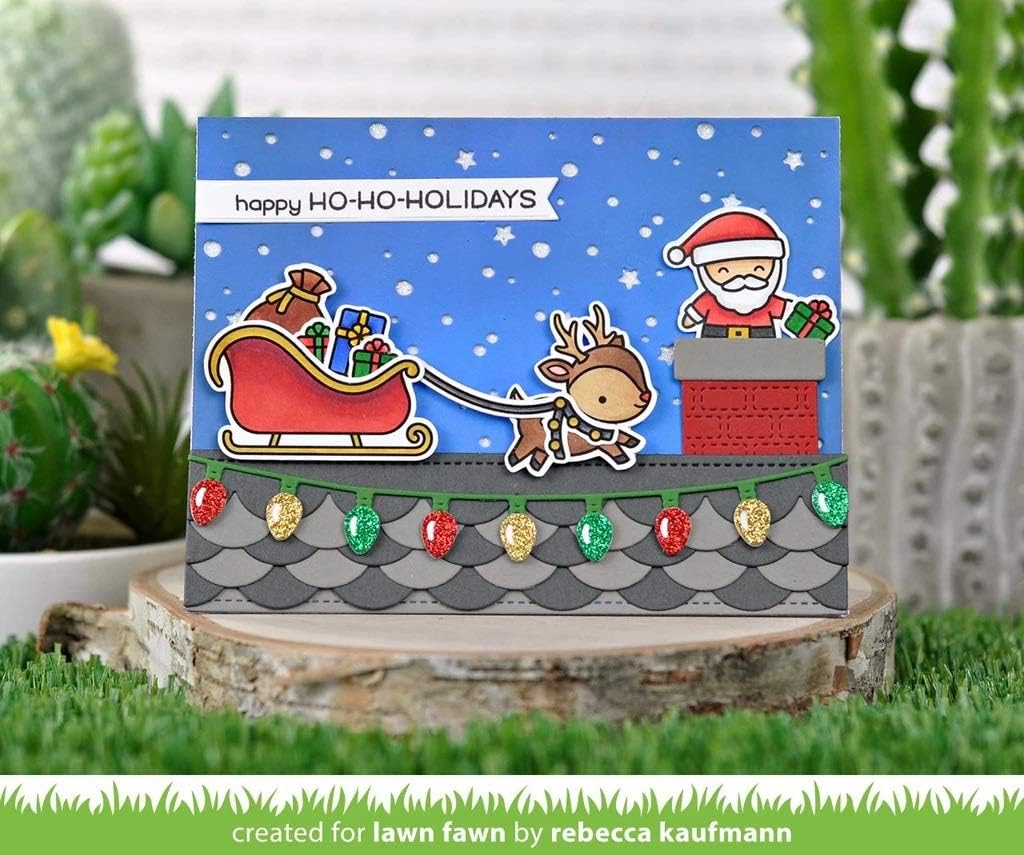 Lawn Fawn, Clear Stamp, ho-ho-Holidays Stamps only, Stamps only