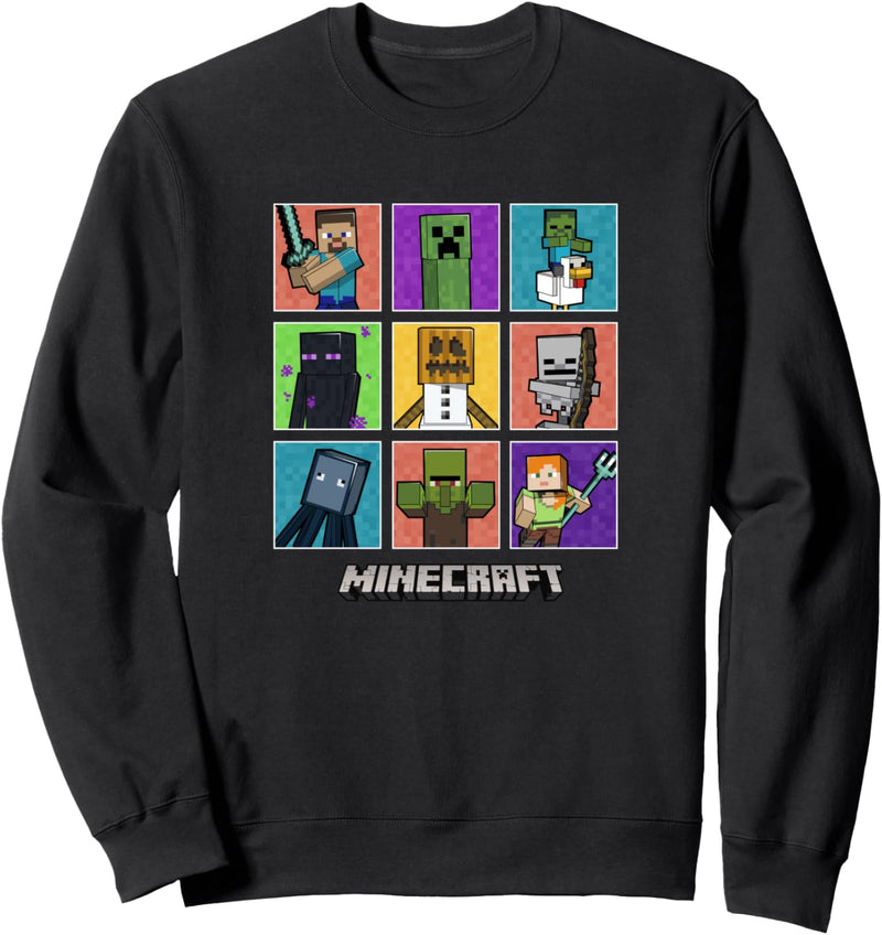 Die Minecraft-Gruppe hat eine farbige Box Up gedreht Sweatshirt
