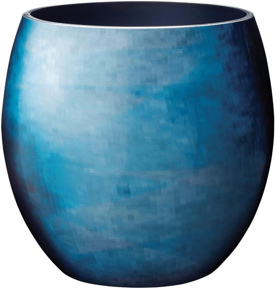 Stelton Stockholm Ø 203, Gross-Horizon Vase, Aluminium, 25.5 x 25.5 x 26 cm