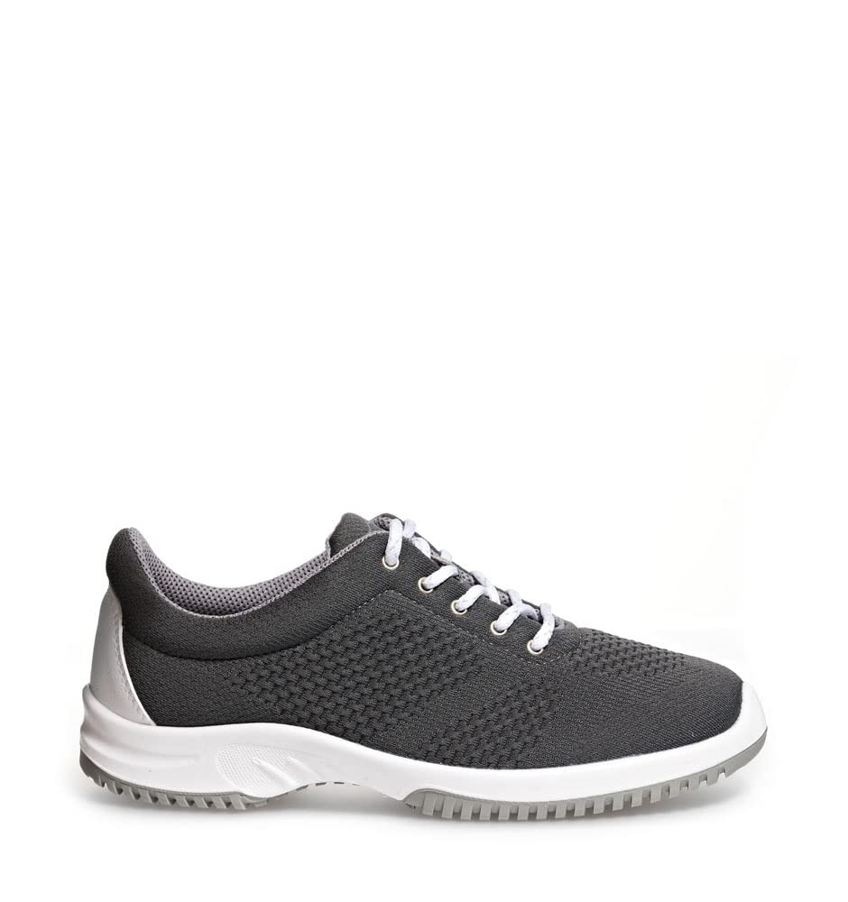 ABEBA Schnürschuh 6775 Uni6, gestricktes Textil anthrazit, zertifizierter Berufsschuh, Grösse 35 35