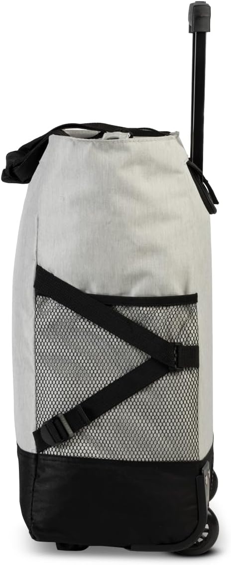Punta® Einkaufstrolley 33L Hellgrau | Einkaufstrolley modern mit Skater-Rollen – leise & leichtgängi