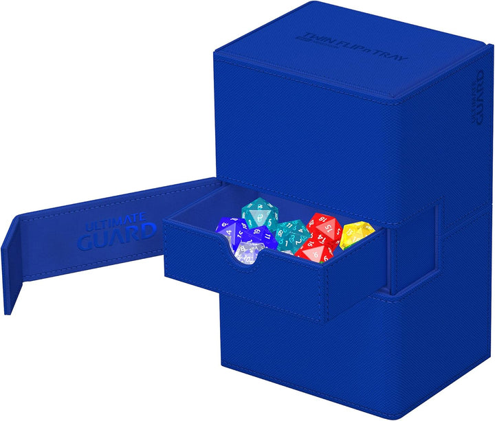 Ultimate Guard Twin Flip`n`Tray 160+ XenoSkin Monocolor Blau, Blau